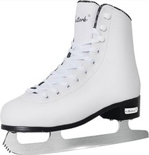 Nattork Figure Skates Excellence Stainless Steel Blades Ice Figure Skating With