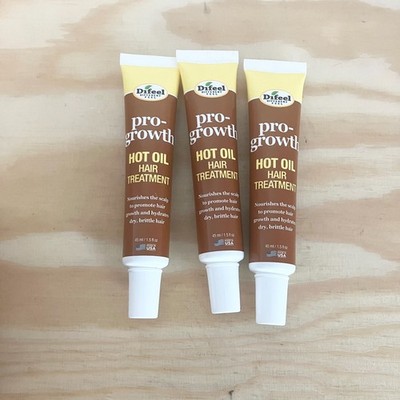 Difeel Hot Oil Pro-Growth Hair Treatment 1.5 oz.  Lot Of 3