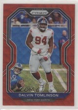 2020 Panini Prizm Red Wave Prizm /149 Dalvin Tomlinson #165 0o8k