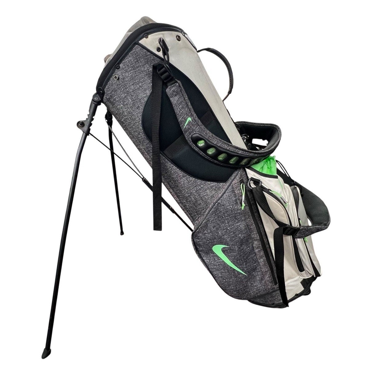 Nike Air Sport Gray Green Golf Stand Bag 8-Way With Equa Flex