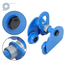 I-Beam Hand Trolley Alloy Steel 2200lbs/1 Ton Double Wheel 65-150mm Adjustable