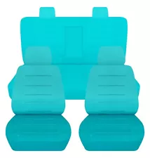 Fits 2009 Nissan Altima S  Front and rear seat covers mint blue cotton