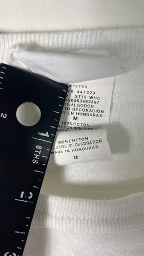 Camiseta vintage Champion para mujer cuello redondo manga corta blanca talla M. - Imagen 13 de 14