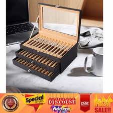 3 Layer 36 Grid Fountain Pen Storage Box Fountain Pen Leather Organizer Showcase