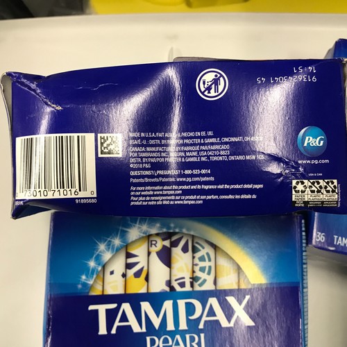 3 cajas de 36 tampones de protección regular contra fugas Tampax Pearl = 108 - Imagen 7 de 8