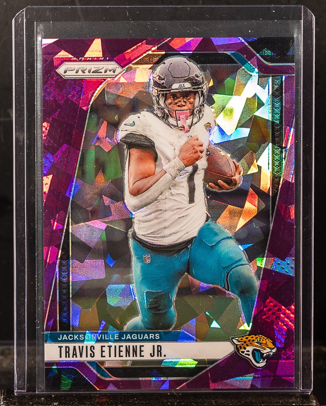 Travis Etienne Jr. 2024 Panini Prizm Purple Ice Prizm 109/225 Jaguars