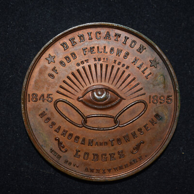 1895 Odd Fellows Hall Waterbury CT Nosanogam And Townsend Lodges 50th AA1.1