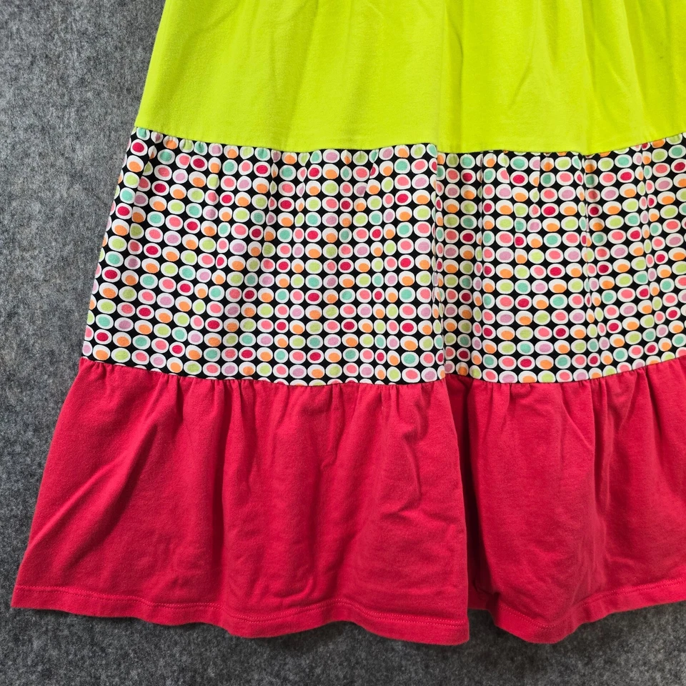 Vestido Bonnie Jean Niñas 8 Multicolor Tejido Elástico Espalda Corredora Maxi Encaje en Niveles Foto 4 de 4