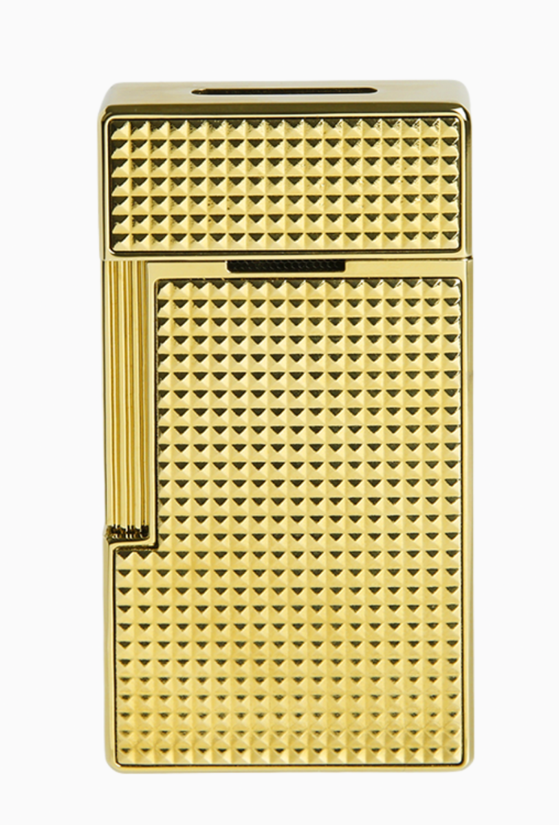 S.T. Dupont Big D Gold Diamond Head Lighter, 025009, 25009 S.T. Dupont Big D Gold Diamond Head Lighter, 025009, 25009