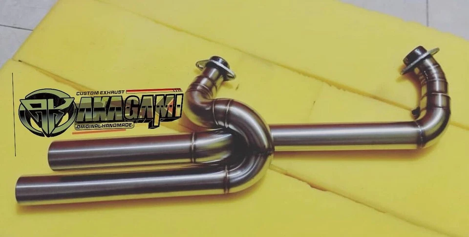 Escape personalizado apto para Harley Davidson Sportster 2 en 2 solo tubo Foto 3 de 3