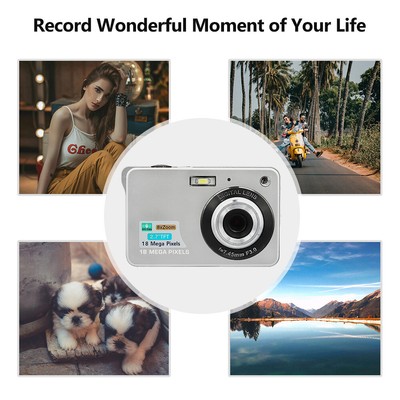 Portable 720P Digital  Video  18MP Photo 8X Zoom -shake U4T1