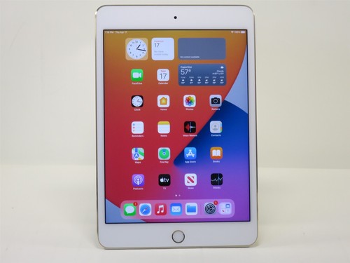 Gold Apple 7.9" iPad mini 4 (4th Gen) 16GB Tablet A1538 iOS 15 MK6L2LL/A