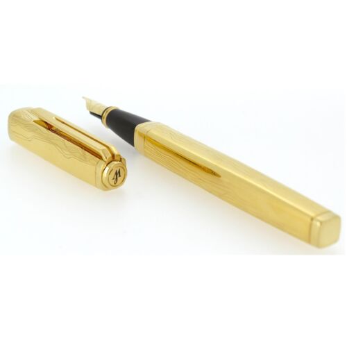 WATERMAN AUSNAHME LIMITED EDITION GOLD VERMEIL FÜLLFEDERHALTER NIE EINGEFÄRBT - Bild 9 von 12