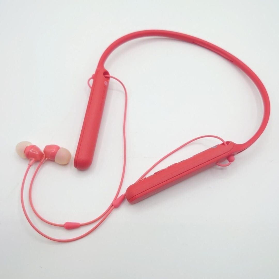 Sony Wireless Earphone Wi-c400 Bluetooth 2017 Model Red From Japan