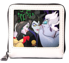 ✤ New LOUNGEFLY DISNEY WALLET Villains Club Maleficent Ursula Cruella Evil Queen