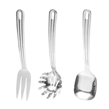 Serving Utensils Set 3PCS Stainless Steel Heavy Duty Kitchen Utensils Set for...