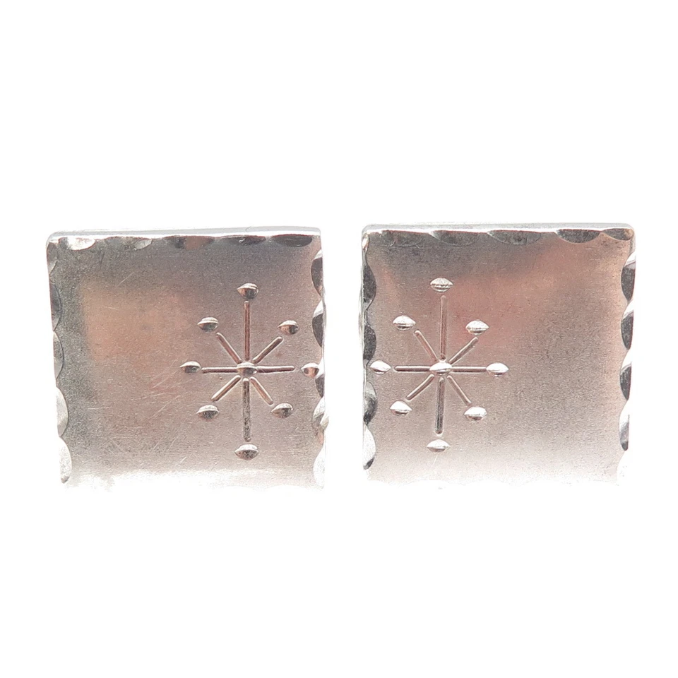 Антикварные овальные запонки в стиле ар-деко из стерлингового серебра 925 пробы SPEIDEL - Изображение 4 из 4