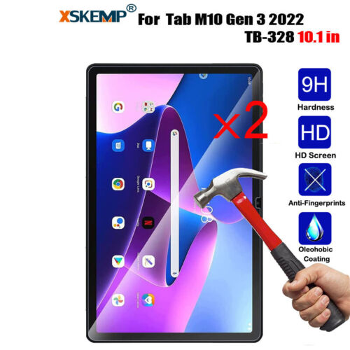 2Pcs Tempered Glass Screen Protector Lenovo Tab M10 3rd Gen E10 P10 P11 Plus Pro - Picture 13 of 28