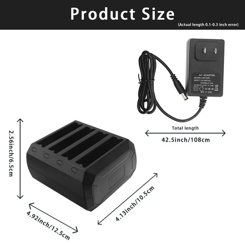 Nuevo cargador de batería de 4 ranuras para Zebra Motorola TC51 TC56 TC52 + base de carga - Imagen 9 de 16