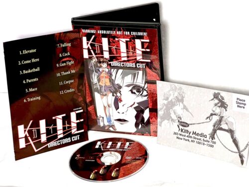KITE Directors Cut DVD Anime Versione Non Censurata Sesso Esplicito E Violenza 18-UP  - Foto 1 di 13