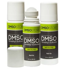 DMSO 3 oz. Roll-on 3 Pack Non-diluted 99.995% Low odor Dimethyl Sulfoxide