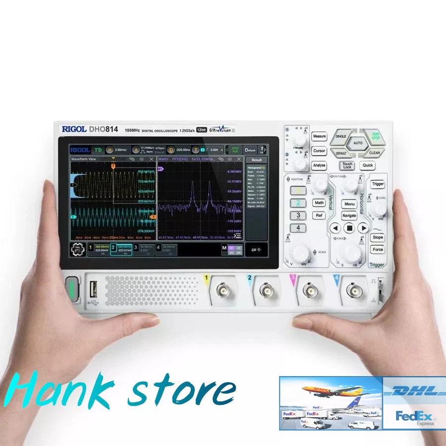 RIGOL DHO814 100MHz 4-Channel 12Bit Digital Oscilloscope with 4PCS 150MHz Probes - Image 3 of 4