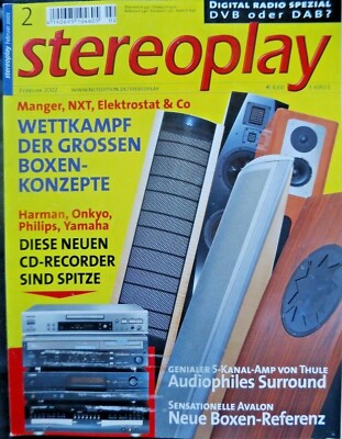 STEREOPLAY 2/02,AYRE K3 X,V 5,ONKYO DX R 700, PHILIPS CDR 602,820, HARMAN CDR 30