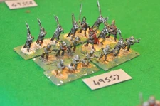 25mm medieval / crusader - halberd infantry 18 figs - (49557)