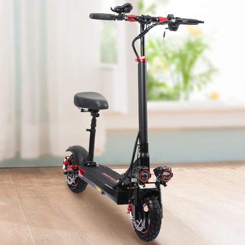 48V 1200W Electric Scooter For Adults – 11" Off-Road Fat Tires, Fast Speed, USA MAX X6