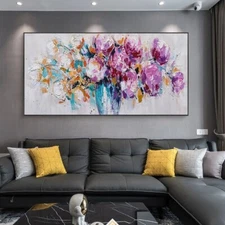 Oil Painting on Canvas Hand Painted Abstract Art Natural Abstract Flower