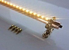 12-120cm 12V Custom Length Copper Light Fixture. Builtin Switch. Campervan, Boat