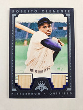 2016 Panini Diamond Kings Roberto Clemente Double Game Used Bat Card #ed 1 / 5