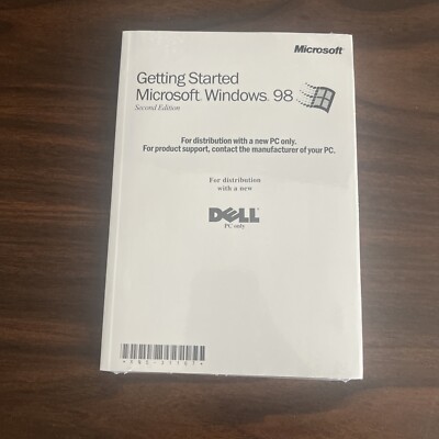 Microsoft Windows 98 Second Edition Getting Started Manual & CD for Dells Sealed