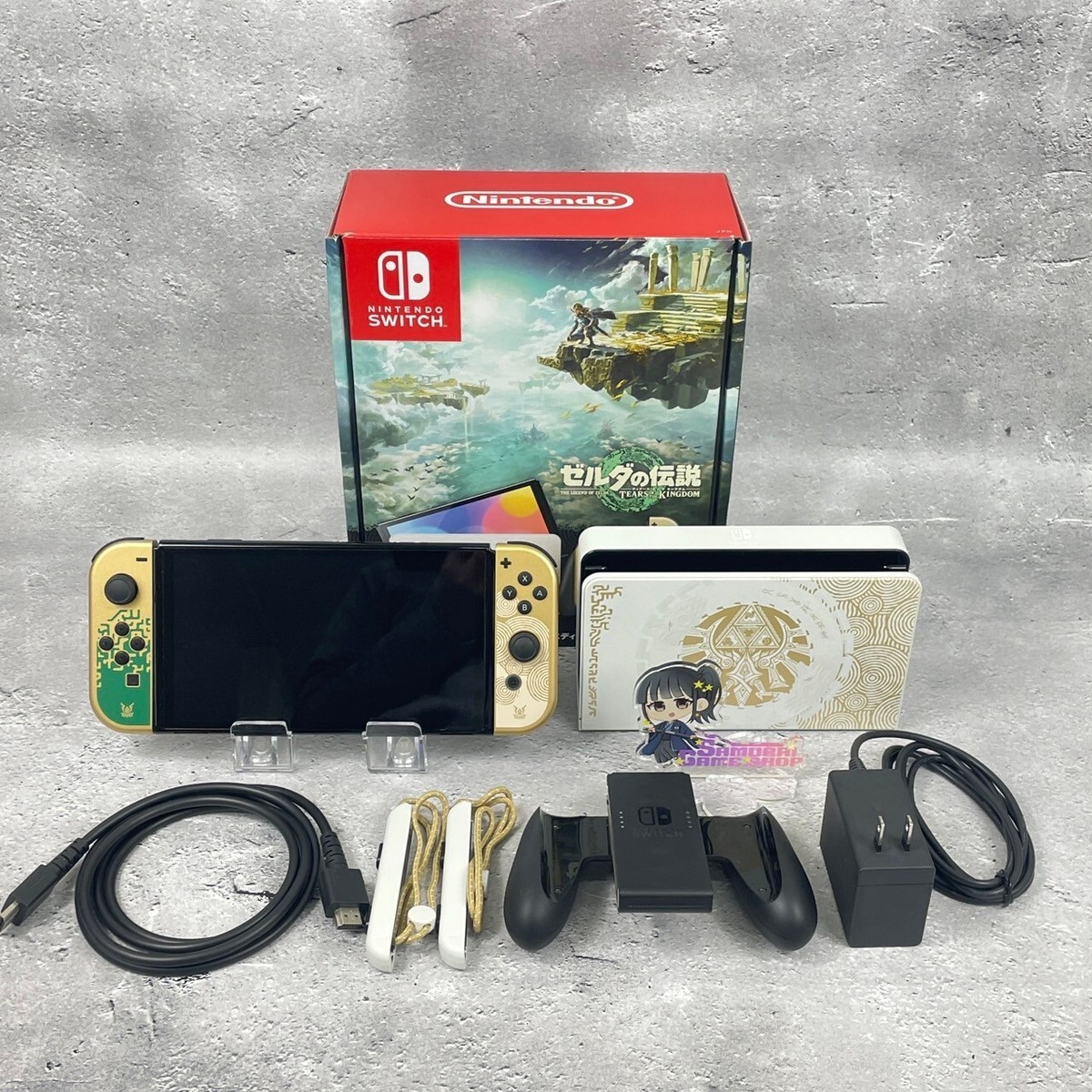 Nintendo Switch 64 GB OLED Console White Neon Red & Blue Zelda