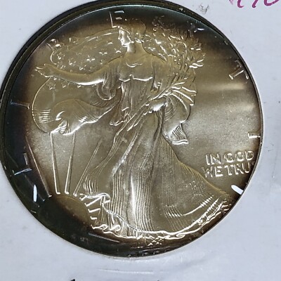 1990 1 oz Fine Silver Dollar Walking Liberty Toned L#3 | eBay