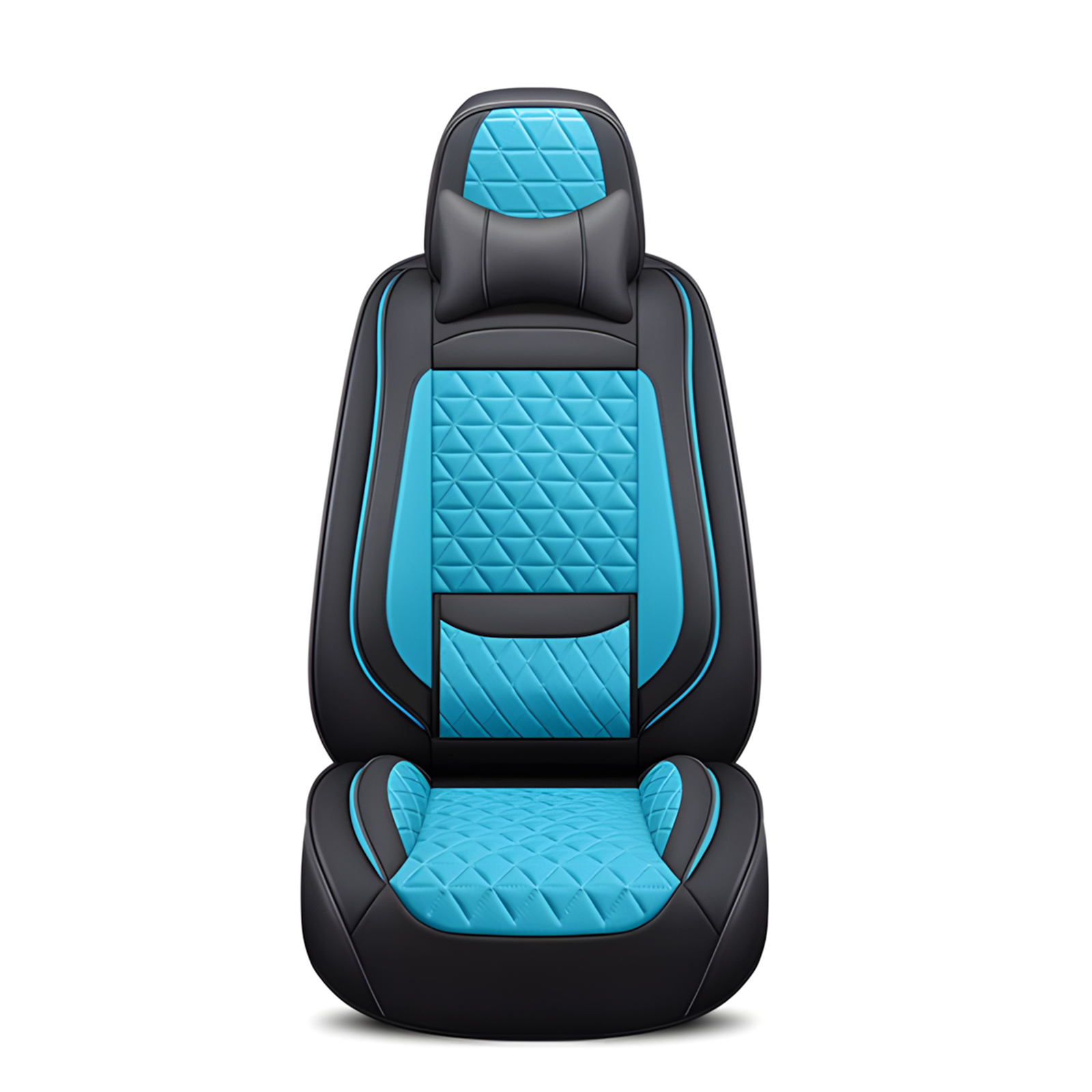 Universal Car Seat Cover Full Set Leather 5-Seats Front Rear Protector -3 colour