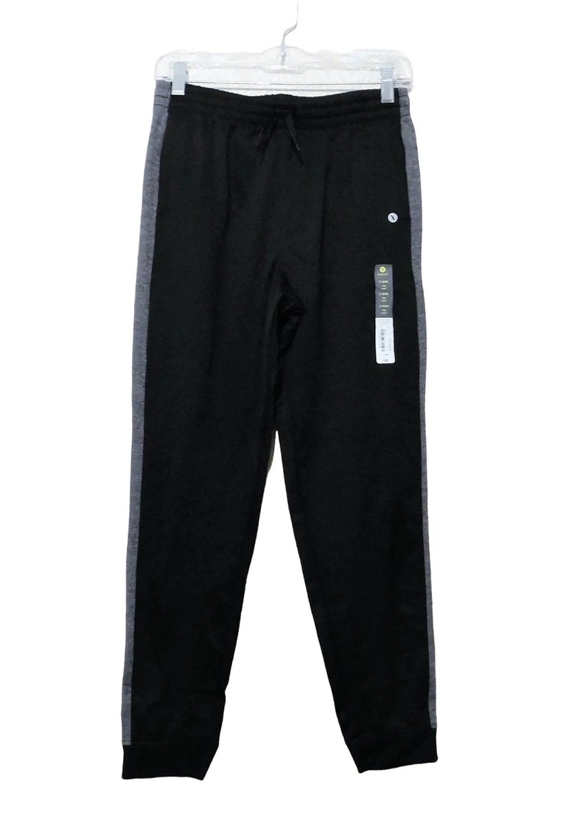 Xersion Jogger Pants Youth Large 14 16 Black Gray Stripe Active