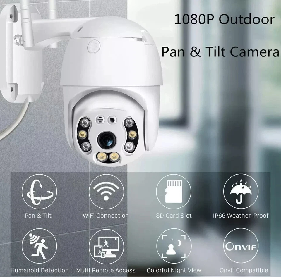 3PZ TELECAMERA IP CAM PTZ WIFI CAMERA DOME WIRELESS ESTERNO APP YOOSEE MICRO SD - Immagine 4 di 4