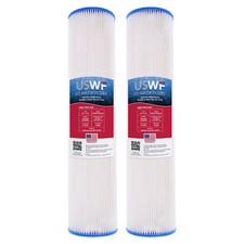 20 x 4.5 Inch 50 Micron Pleated Polyester Sediment Water Filter 2-Pack