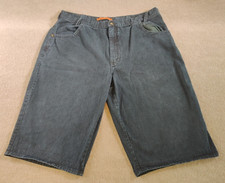 Vintage Sean John Baggy Jean Shorts Mens 42x17 Dark Blue Hong Kong Denim Cotton