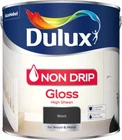 Dulux Black High Sheen Non Drip Gloss Paint Wood & Metal 2.5L