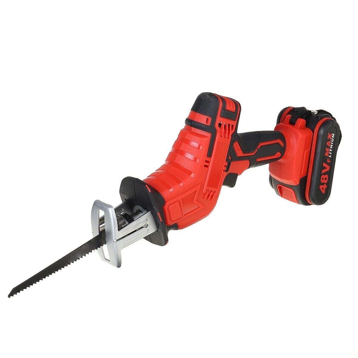 MOTOSEGA A 4 LAME 2 BATTERIA ELETTROSEGA  ELETTRICA SEGA A LAVORO MANUTENZIONE - 2