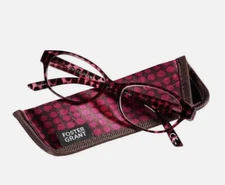 Foster Grant Womens Monica Magenta Cat Eye Reading Glasses