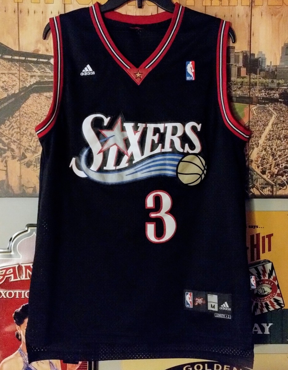 Allen Iverson Philadelphia 76ers Vtg Adidas Authentic NBA