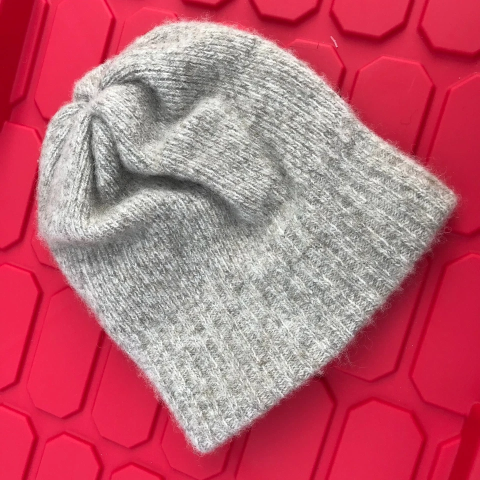 Fownes 优质针织服装 85% 羊毛混纺豆豆冬季帽子成人灰色 — 第 2/4 张图片