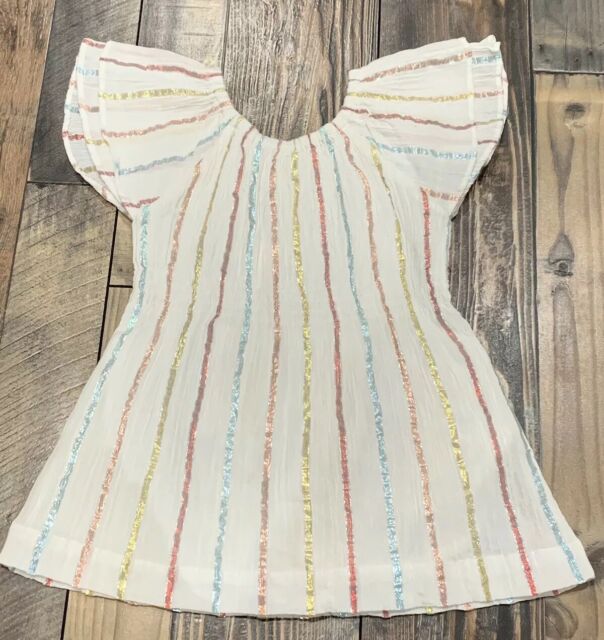 GYMBOREE Beautiful Stripe Easter Dress Spring Nwt Girls Size 6-12 M