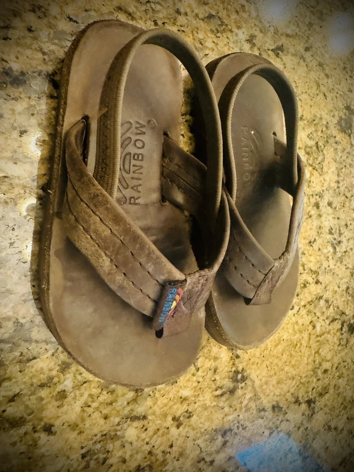 Chanclas Rainbow para niños pequeños talla (5-6) Foto 3 de 4