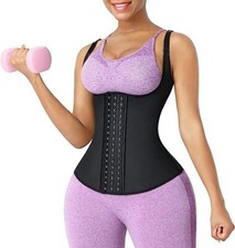 Size XXL FeelinGirl Slimming Shapewear Front Closure Latex Waist Trainer