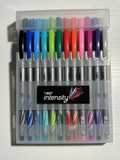 BIC Intensity Pens 24 count-12 Assorted Ink Colors, each in Medium and Fine Tip