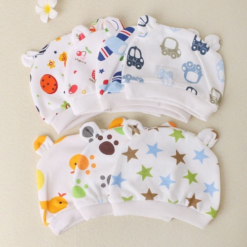 Baby Bonnet Cartoon Print Photography Bonnet Toddler Handmade for Sun for Protec - Picture 8 of 8